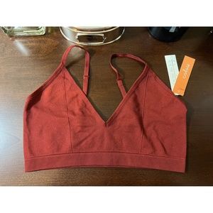 Target Colsie Lounge Bralette Large NWT Red